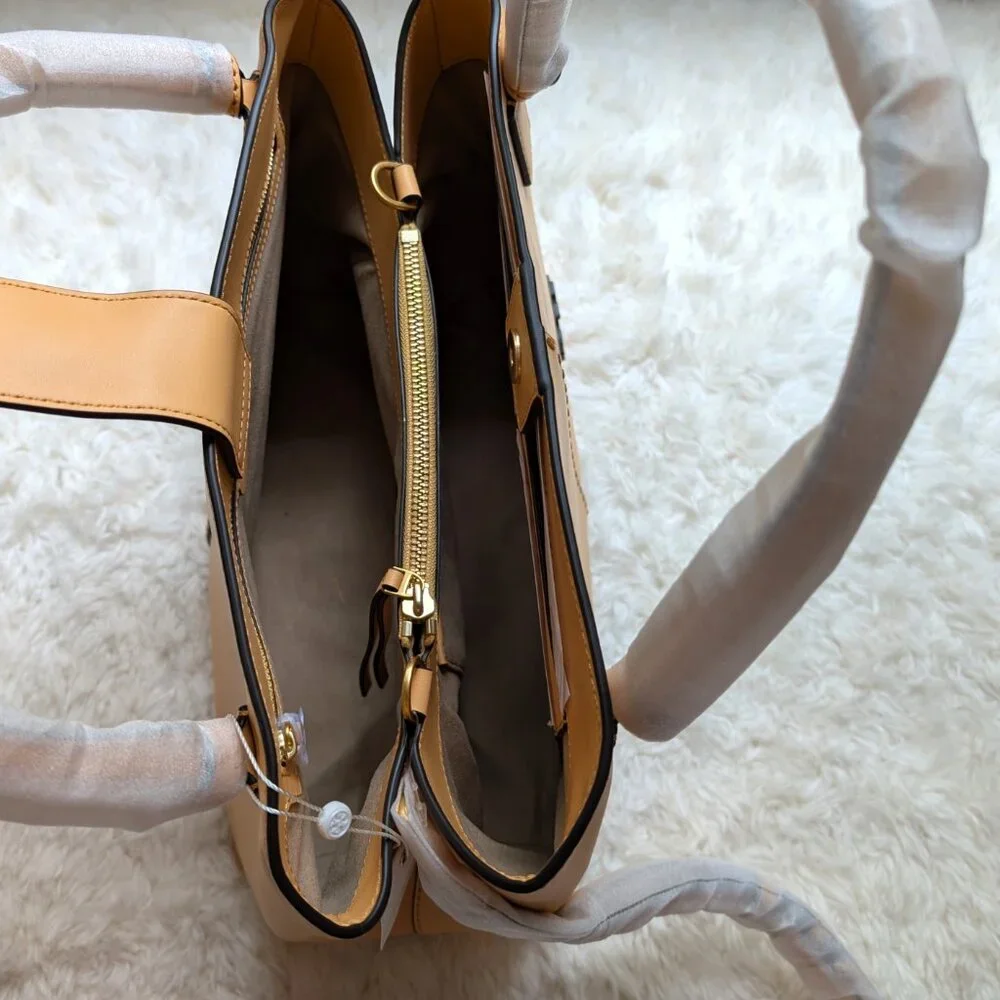 NWT Tory Burch McGraw Smooth Satchel (color: jackfruit)